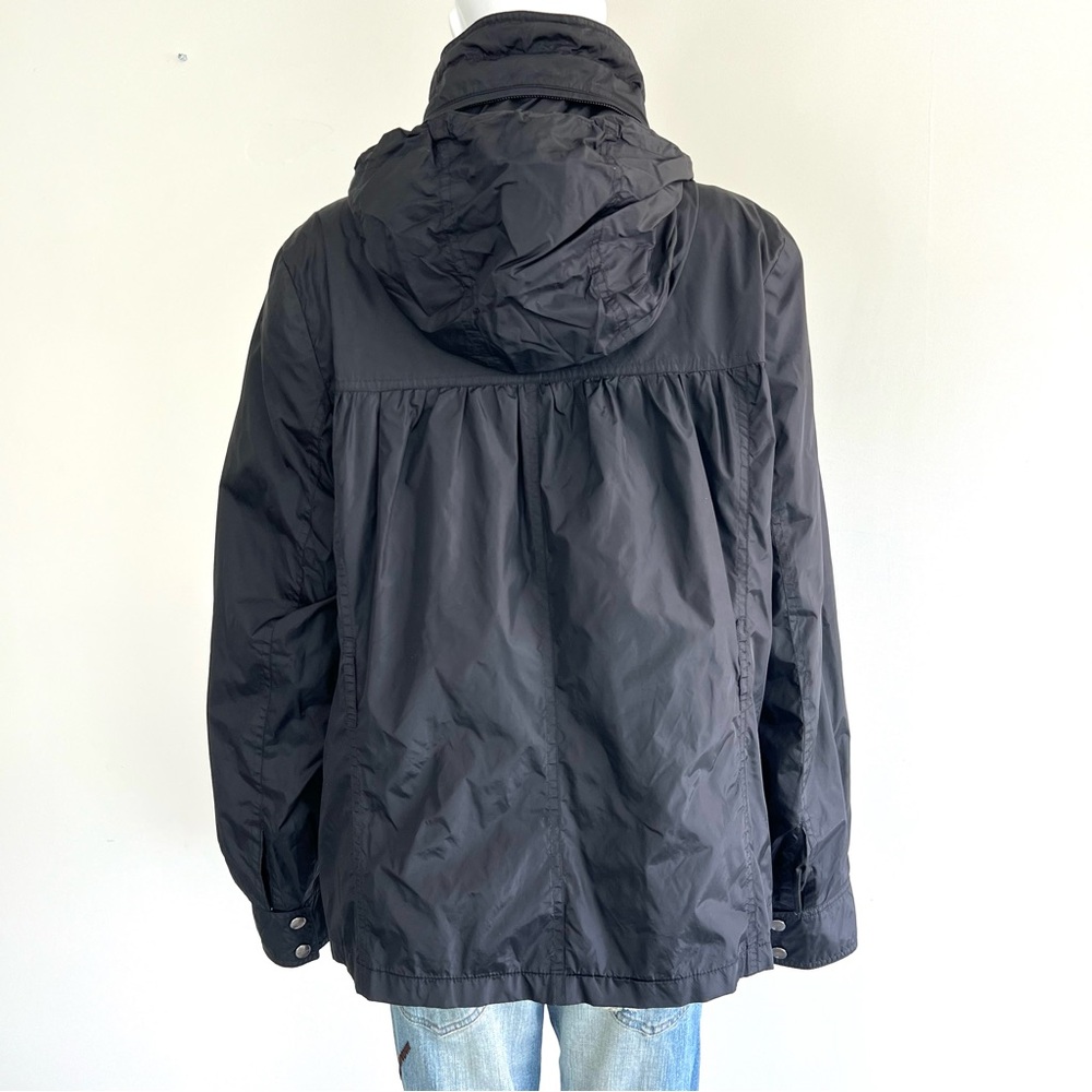 Burberry Black High-Collar Hooded Trench Jacket - Picture 6 of 16